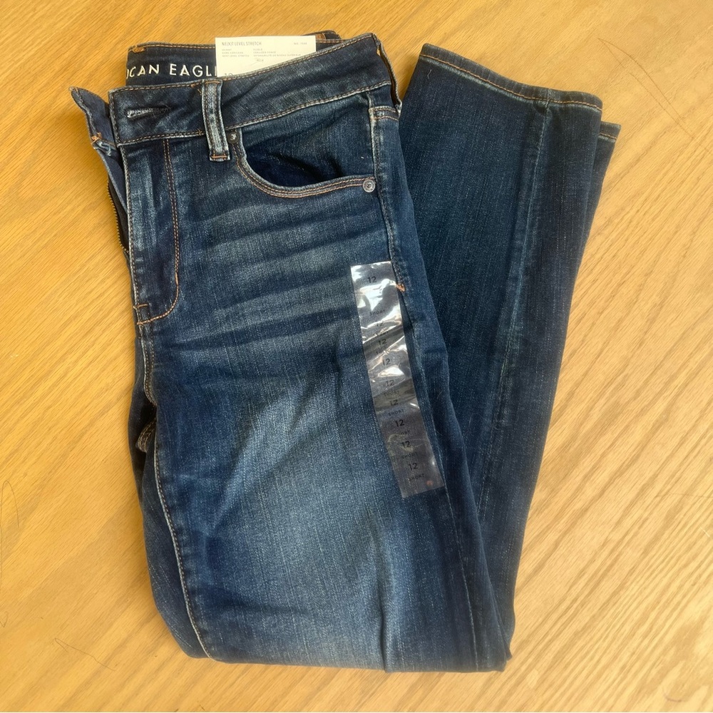 NWT American Eagle Next Level Stretch Skinny Jeans - 12
